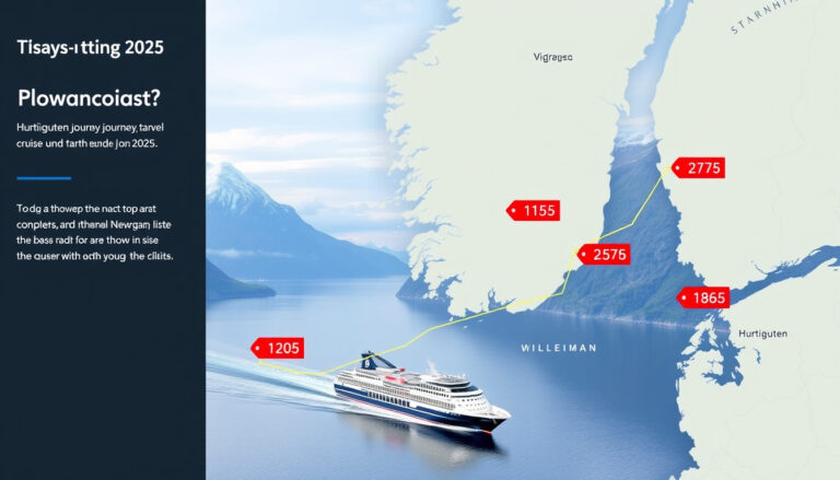 Ruteplan Hurtigruten Nordgående 2025: priser og rabatter